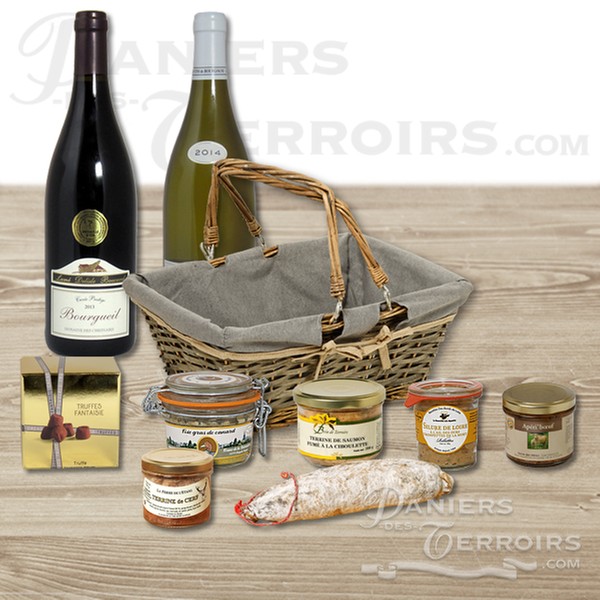 Coffret Gourmand Val de Loire : Vin Blanc Moelleux, Chocolat, Terrine